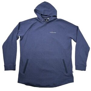 Swannies Hoodie Mens 2xl The Players Embroidered Golf Texture Snap Navy Pullover